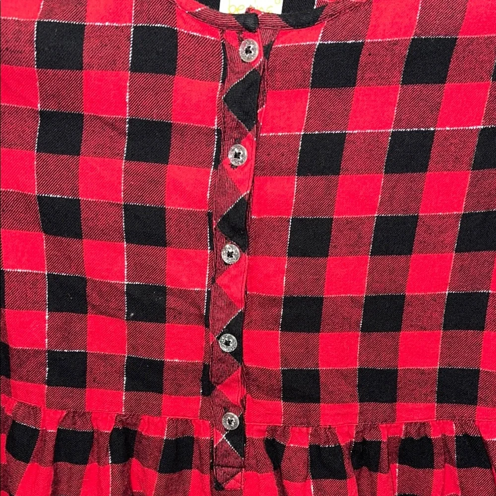 Plaid Long Sleeve Dress